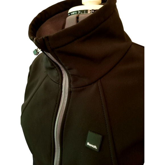 BENCH URBANWEAR Jacket Women’s Size L (EU) actual M (US) Full Zip Black - Picture 3 of 7